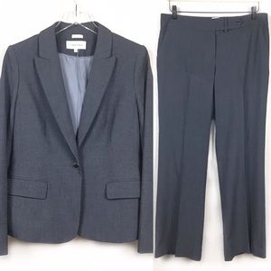 Calvin Klein Stretch Grey Pants Suit Size 8